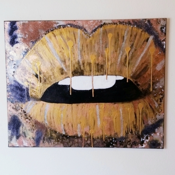 Carla Fairchild Other - SOLD! Speak Out! Handpainted Lips! 💋